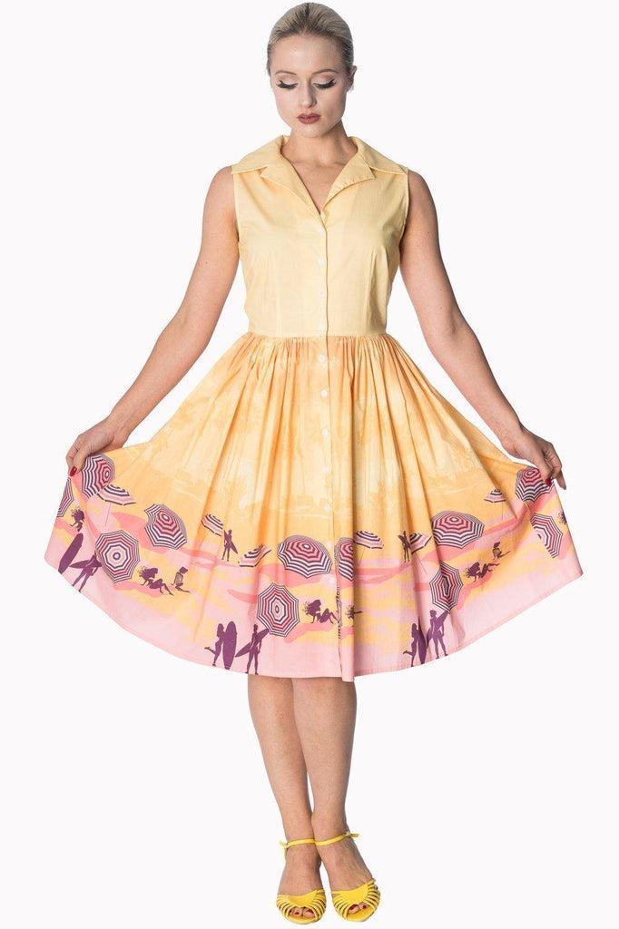 Parasol 50s Shirtdress-Banned-Dark Fashion Clothing