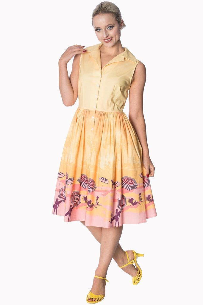 Parasol 50s Shirtdress-Banned-Dark Fashion Clothing