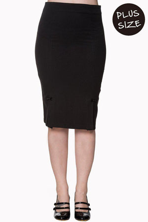 Paula Bow Skirt-Banned-Dark Fashion Clothing