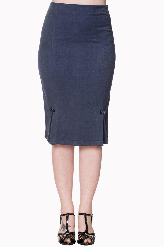 Paula Bow Skirt-Banned-Dark Fashion Clothing