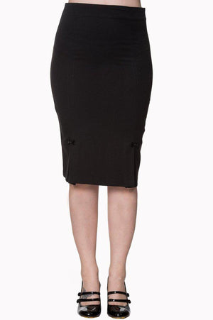 Paula Bow Skirt-Banned-Dark Fashion Clothing