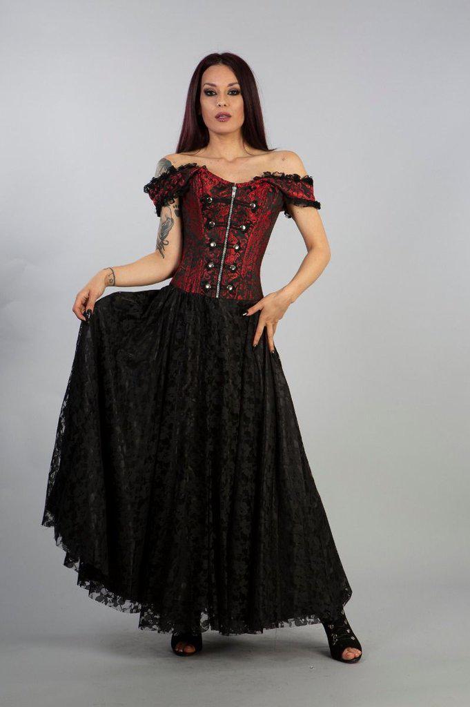 Paula Victorian Corset Dress In King brocade - Burleska - Dark Fashion  Clothing