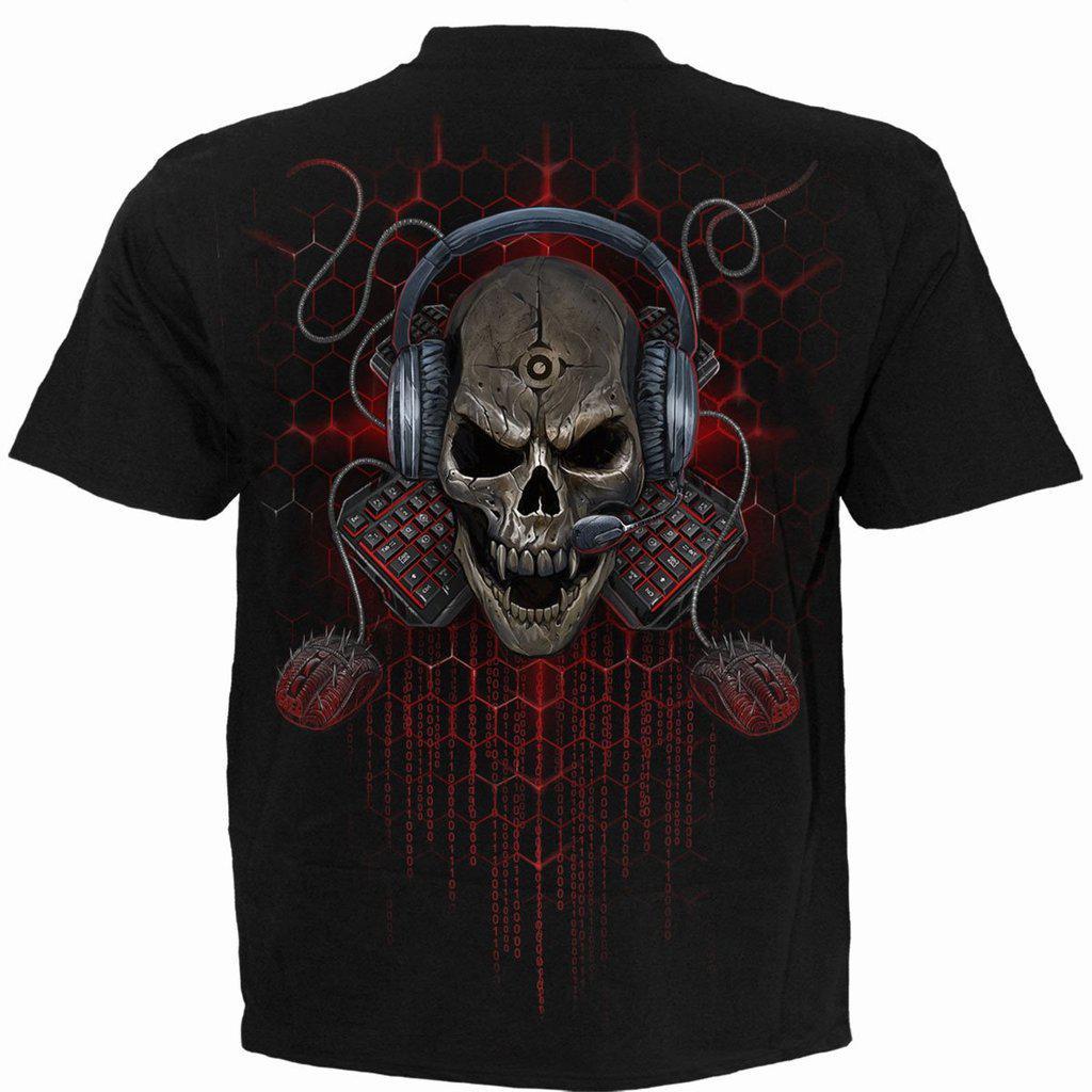 PC Gamer - Kids T-Shirt Black-Spiral-Dark Fashion Clothing