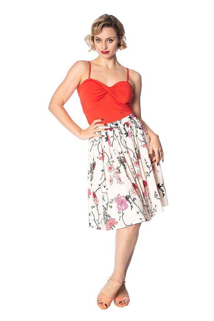 Peacock Baroque Skirt-Banned-Dark Fashion Clothing