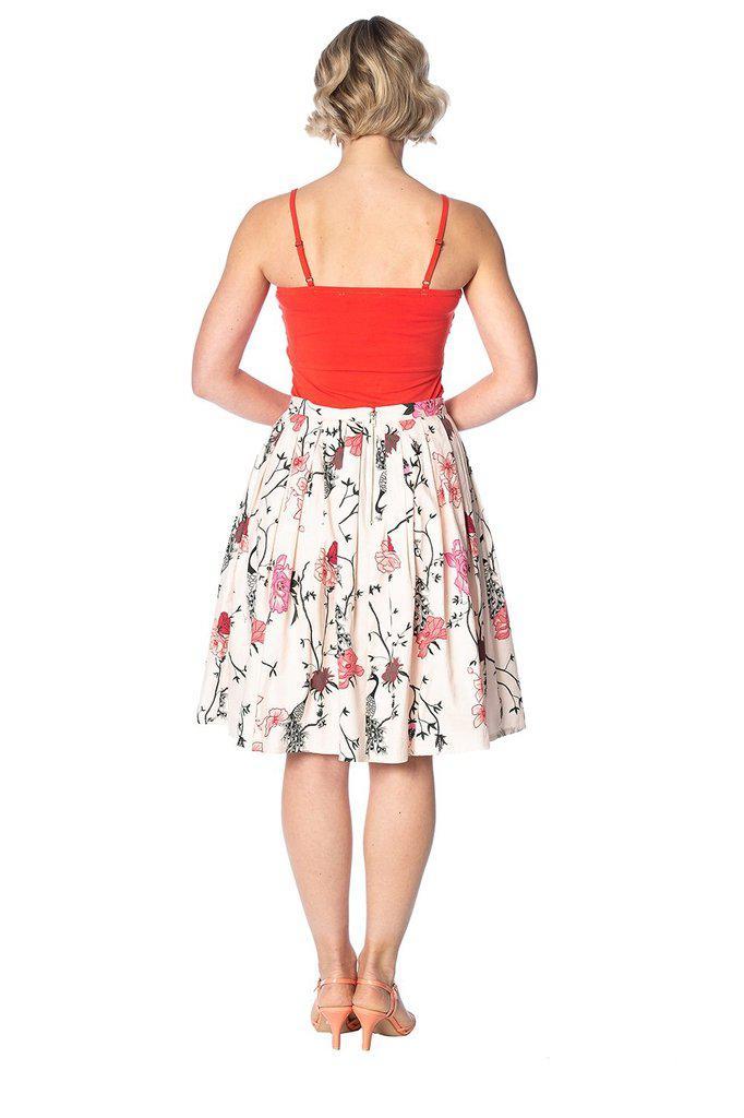 Peacock Baroque Skirt-Banned-Dark Fashion Clothing