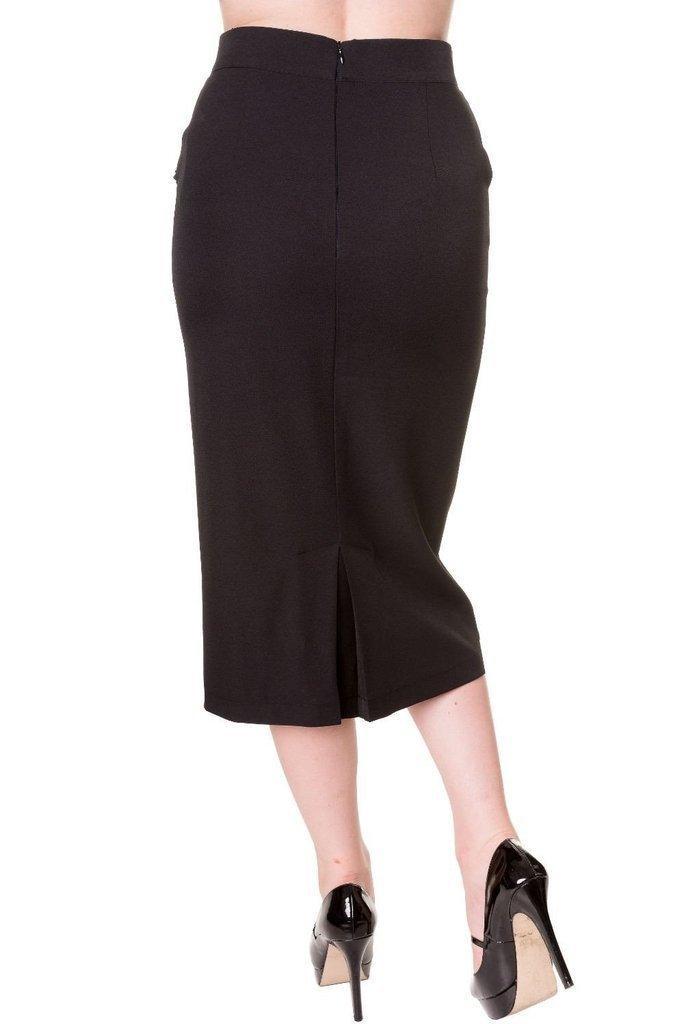 Pencil Skirt-Banned-Dark Fashion Clothing