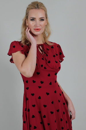 Peppa Chiffon Tea Dress-Voodoo Vixen-Dark Fashion Clothing