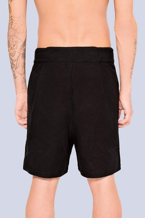 Plain Black Shorts - Unisex-Long Clothing-Dark Fashion Clothing
