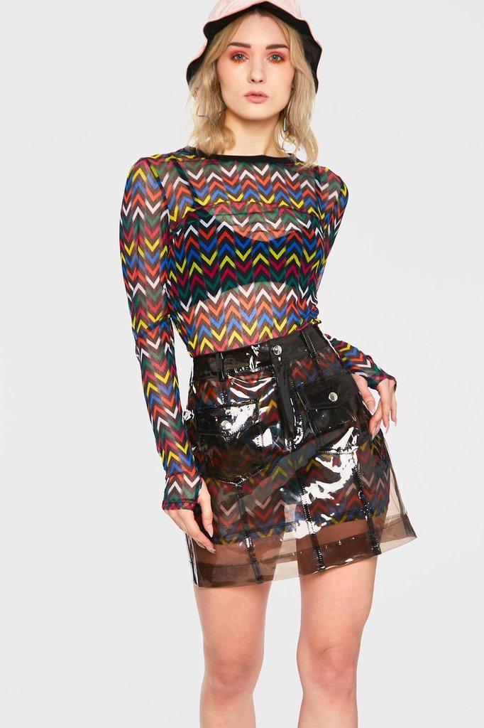 Plastic Fantastic Skirt-Jawbreaker-Dark Fashion Clothing