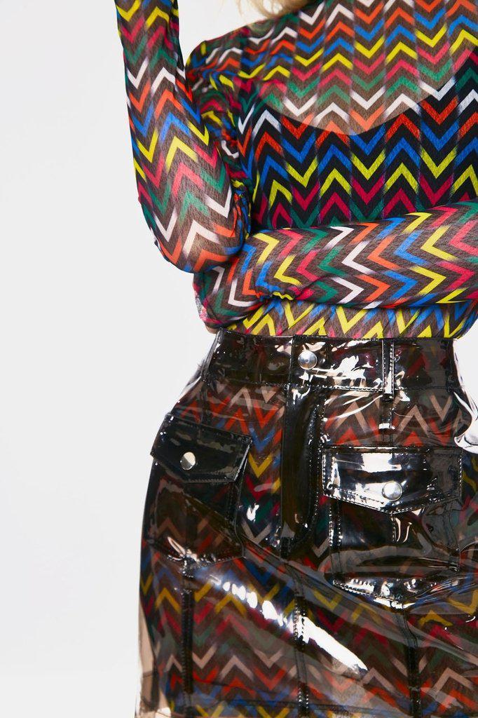 Plastic Fantastic Skirt-Jawbreaker-Dark Fashion Clothing