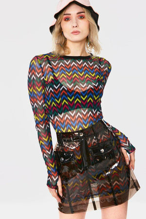 Plastic Fantastic Skirt-Jawbreaker-Dark Fashion Clothing