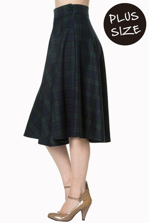 Plus Size Apple Of My Eye Skirt-Banned-Dark Fashion Clothing