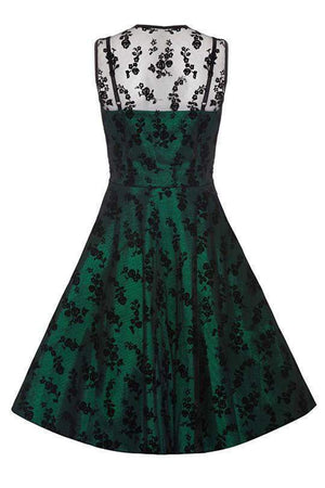 Plus Size Penny Rockabilly Dress-Voodoo Vixen-Dark Fashion Clothing