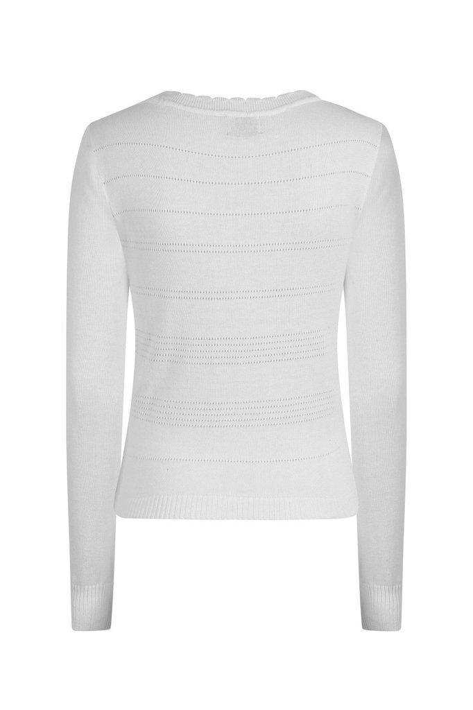 Pointelle Cardigan-Banned-Dark Fashion Clothing