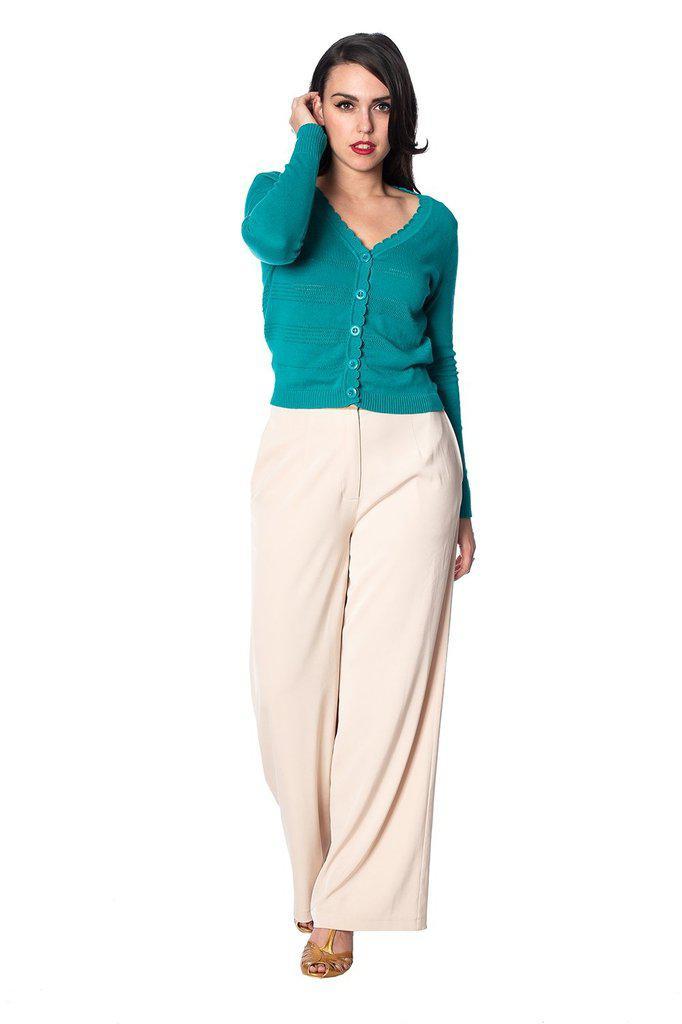 Pointelle Cardigan-Banned-Dark Fashion Clothing