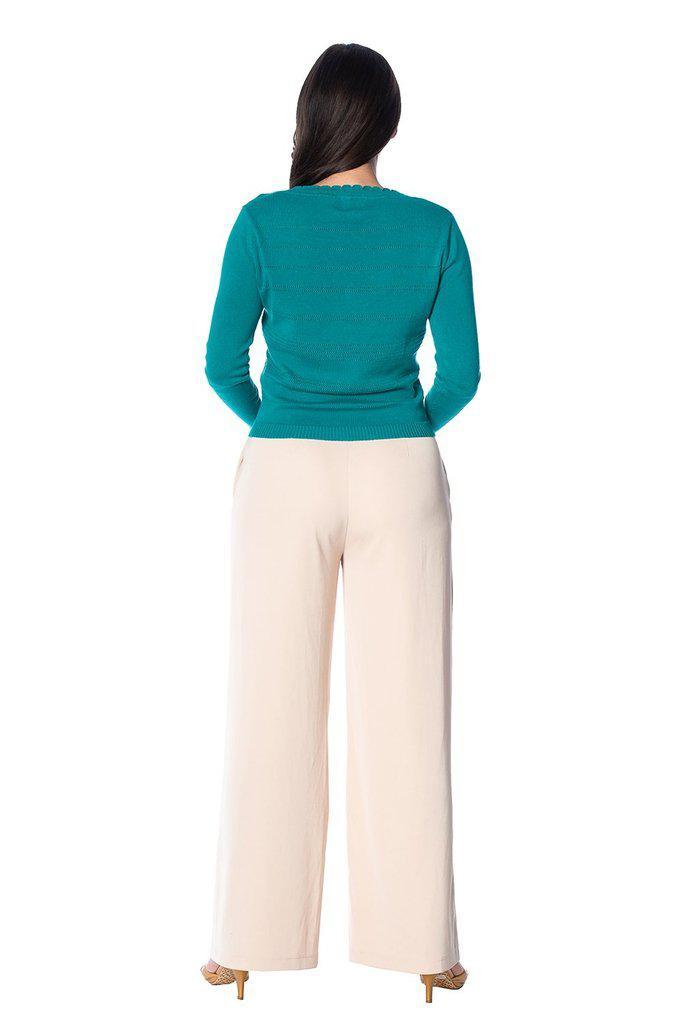 Pointelle Cardigan-Banned-Dark Fashion Clothing