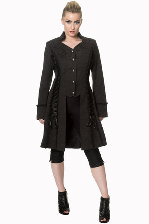 Power Becomes Her Long Line Jacket-Banned-Dark Fashion Clothing