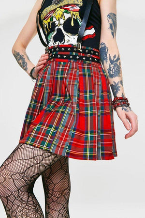 Pretty Vacant Skirt-Jawbreaker-Dark Fashion Clothing