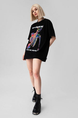 Pure Energy - Black T-Shirt - Unisex-Long Clothing-Dark Fashion Clothing