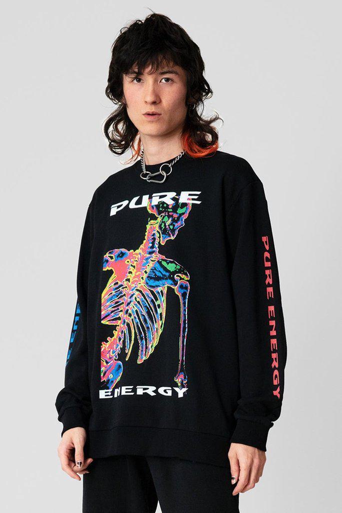 Pure Energy Sweatshirt - Unisex-Long Clothing-Dark Fashion Clothing