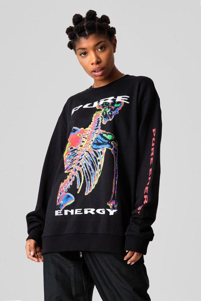 Pure Energy Sweatshirt - Unisex-Long Clothing-Dark Fashion Clothing