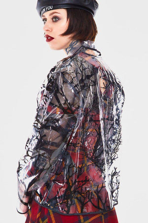 PVC Branches Rain Coat-Jawbreaker-Dark Fashion Clothing