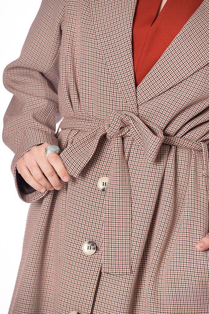 Queen Betty Check Parka-Banned-Dark Fashion Clothing
