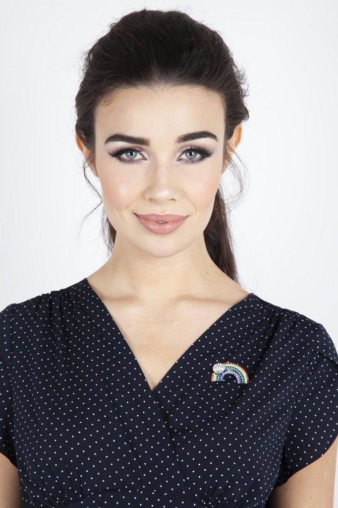 Rainbow Brooch-Voodoo Vixen-Dark Fashion Clothing