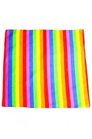 Rainbow Stripe Cotton Bandana - Maddux-Dr Faust-Dark Fashion Clothing