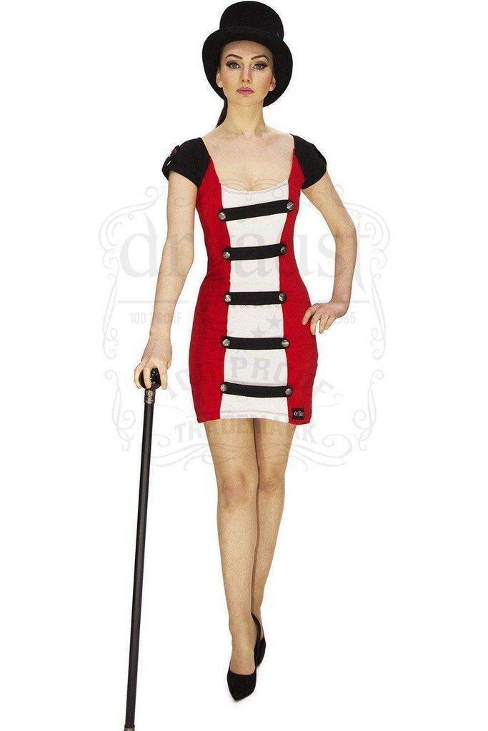 Rare British Military Band Mini Dress - Ashley-Dr Faust-Dark Fashion Clothing