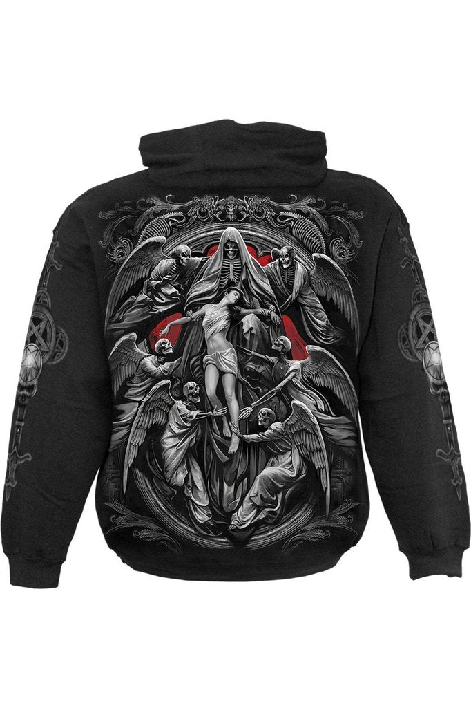 Reaper's Door - Hoody Black-Spiral-Dark Fashion Clothing
