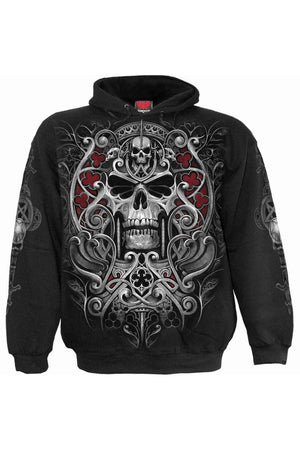 Reaper's Door - Hoody Black-Spiral-Dark Fashion Clothing