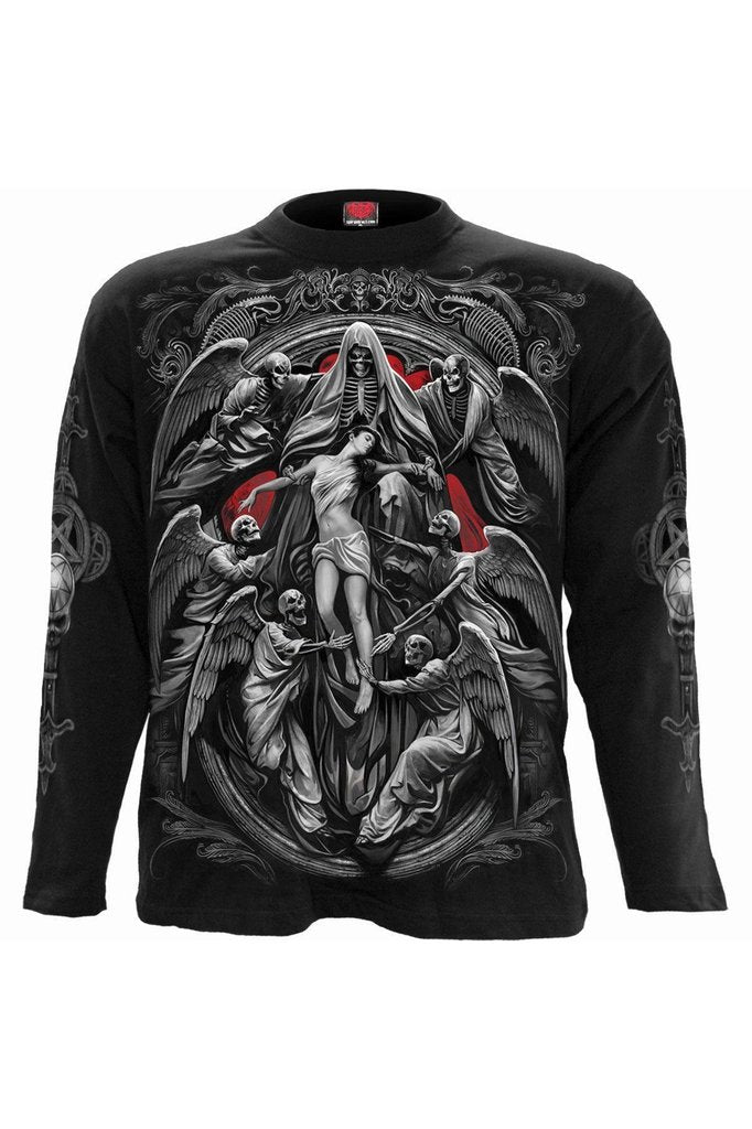 Spiral Majestic Draco Men's Hoodie Black Biker Everyday Goth Gothic Horror  Rockwear, black : : Fashion