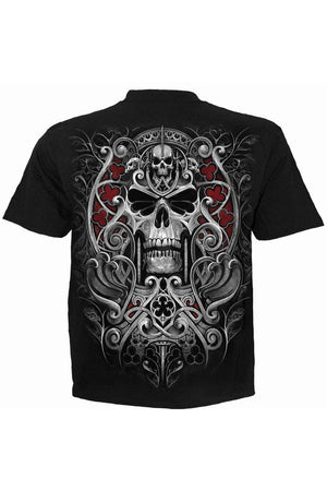 Reaper's Door - T-Shirt Black-Spiral-Dark Fashion Clothing
