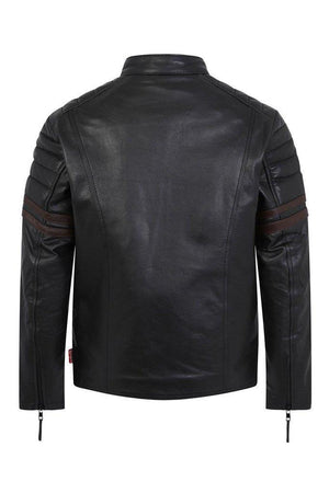 Renegade Children’s Black Leather Biker Jacket-Skintan Leather-Dark Fashion Clothing
