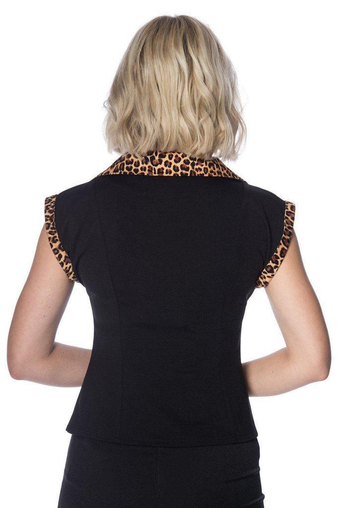 Rock N Roll Leopard Shirt-Banned-Dark Fashion Clothing