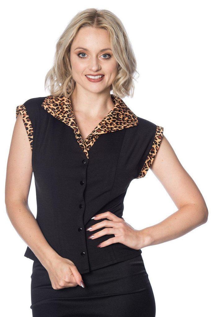 Rock N Roll Leopard Shirt-Banned-Dark Fashion Clothing