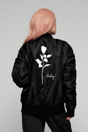 Rose MA1 Jacket - Unisex-Long Clothing-Dark Fashion Clothing
