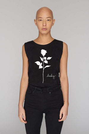 Rose Tank Top - Unisex-Long Clothing-Dark Fashion Clothing