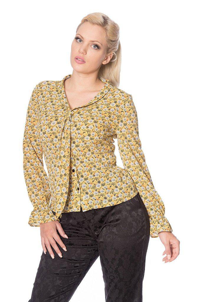 Ruffle My Feathers Blouse-Banned-Dark Fashion Clothing