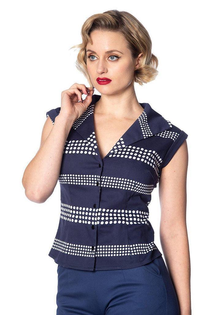 Sail Away Blouse-Banned-Dark Fashion Clothing