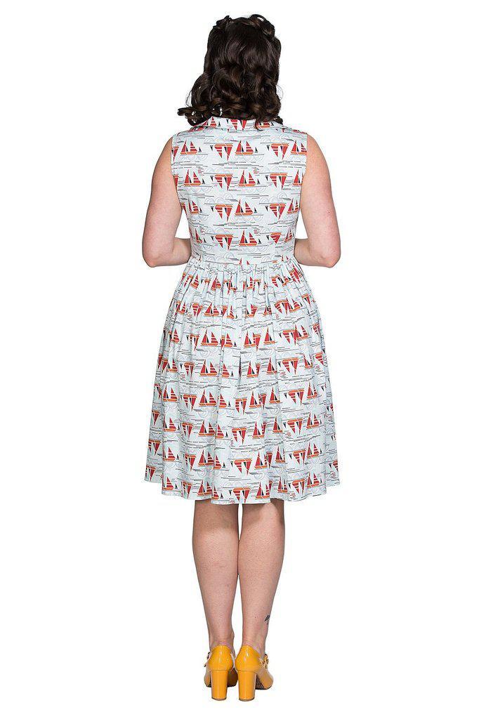 Sail Away Collar Dress-Banned-Dark Fashion Clothing