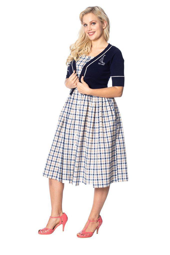 Sail Away Embroidery Cardigan-Banned-Dark Fashion Clothing