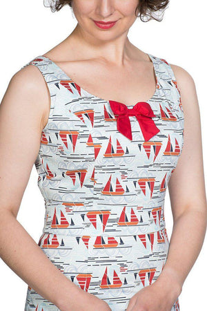 Sail Away Pencil Dress-Banned-Dark Fashion Clothing