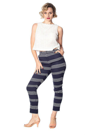 Sail Away Pencil Trousers-Banned-Dark Fashion Clothing