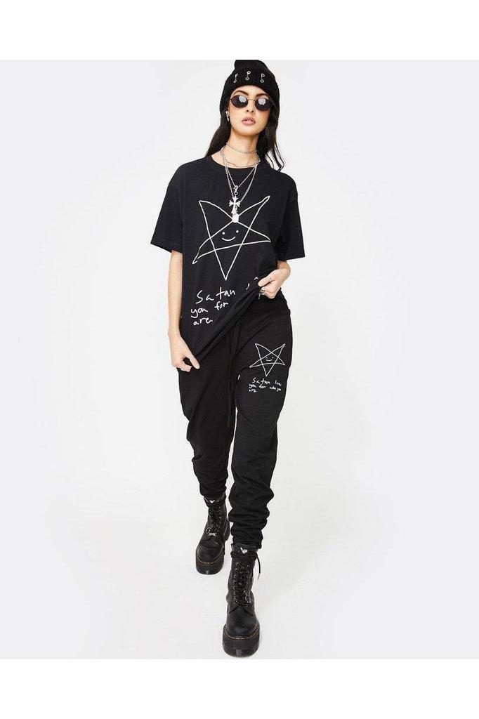Satan Loves You - Unisex-Long Clothing-Dark Fashion Clothing