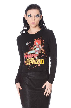 Sci-Horror Top-Banned-Dark Fashion Clothing