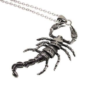 Scorpion Pendant With Kinetic Joints - Stainless Steel-Badboy-Dark Fashion Clothing