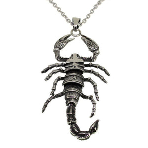 Scorpion Pendant With Kinetic Joints - Stainless Steel-Badboy-Dark Fashion Clothing