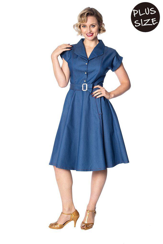 Seaside Diner 50s Dress-Banned-Dark Fashion Clothing